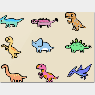 Mini Dinos Posters and Art